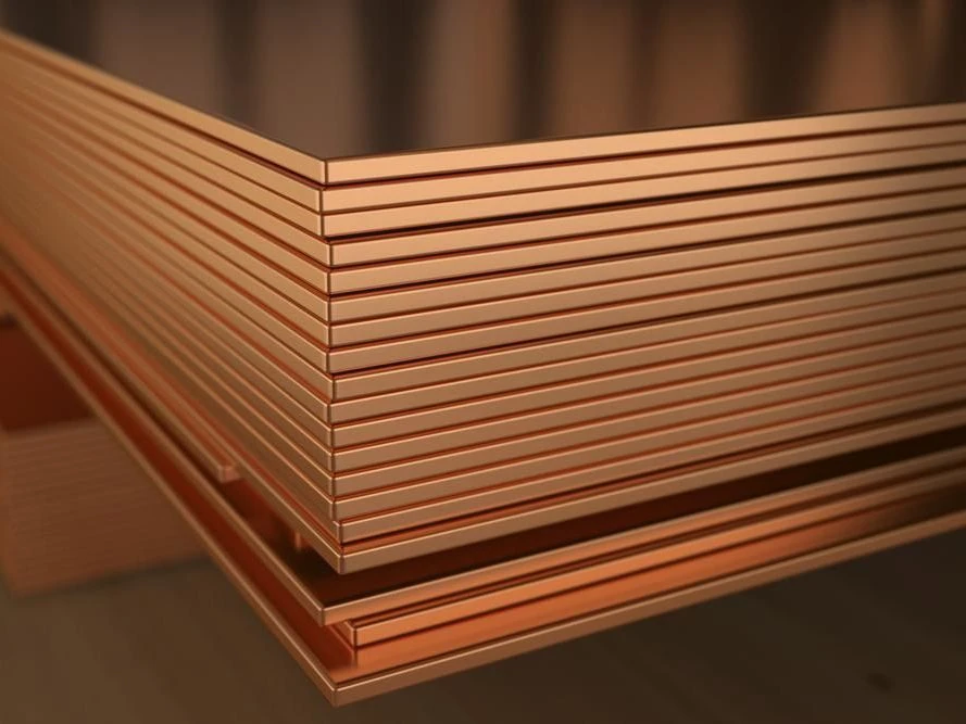 Лист из меди горячекатаный 0.4 мм 1000 мм 2000 мм М1М ГОСТ 1173-2006