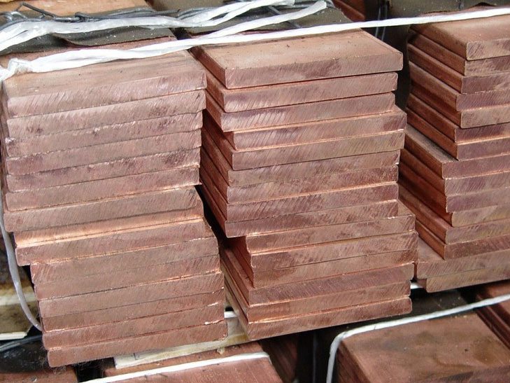 Медная плита горячекатаная 800 мм 400 мм 41 мм М1 ГОСТ 1173-2006