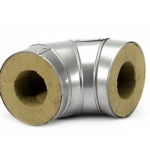 Отвод в оцинковке 66 мм 20 мм 100 кг/м3