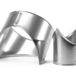 Врезка кожуха из зеркальной нержавеющей стали 1050 мм