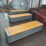 Бетонные скамейки для: Корпуса института МФЮА